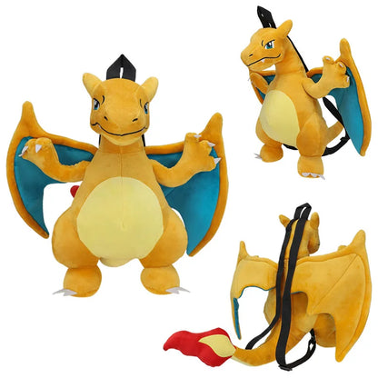 Charizard Plush Backpack — High-Quality Anime Stuffed Schoolbag for Kids, Cosplay & Christmas Gift