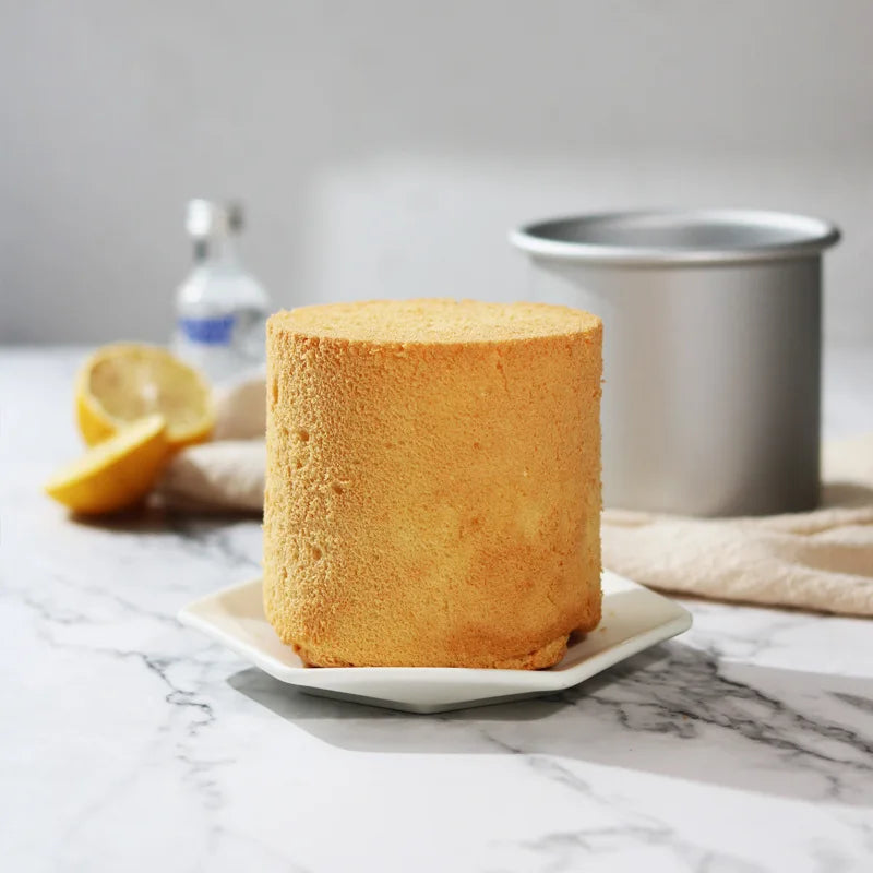 Round Cake Pan with Removable Bottom – 10cm Deep Anodized Aluminum Cheesecake & Chiffon Baking Mold