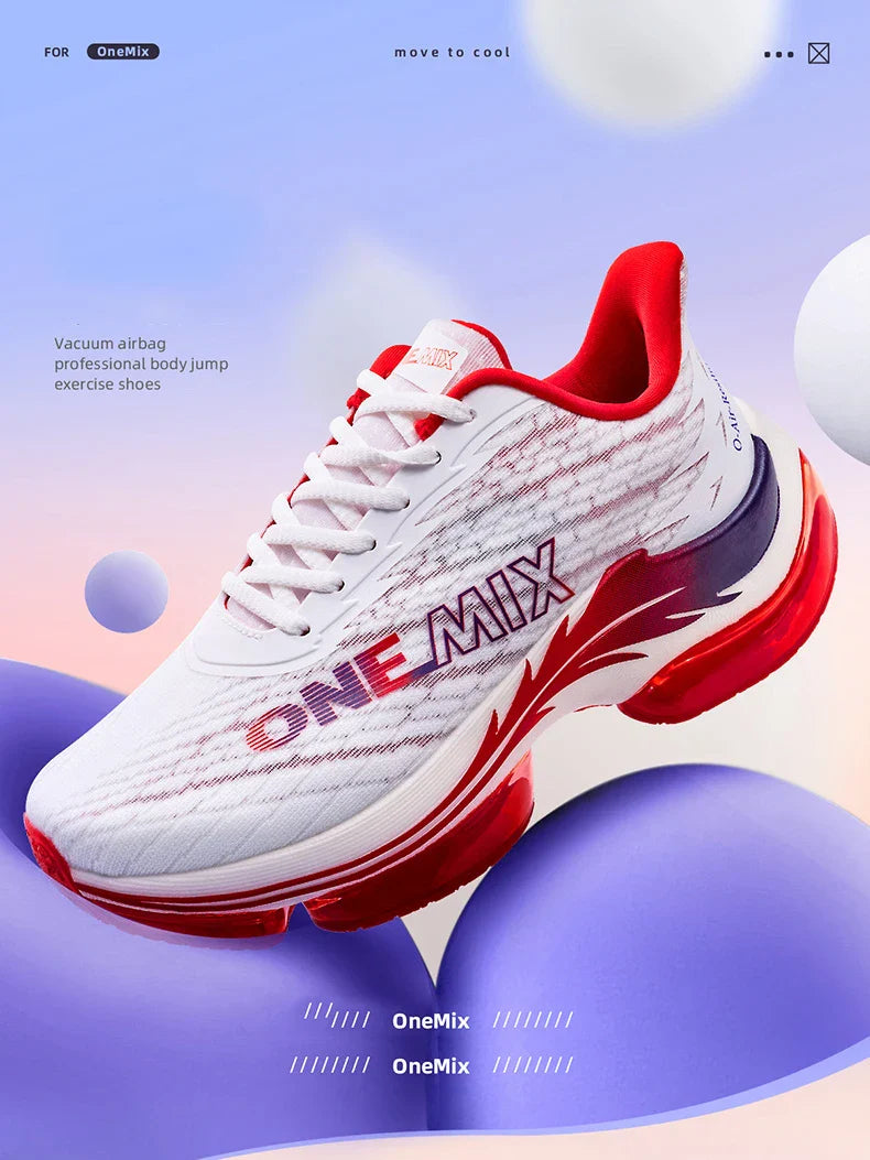 ONEMIX Women's Air Cushion Running Shoes - Lightweight Breathable Mesh Sneakers for Outdoor & Fitness