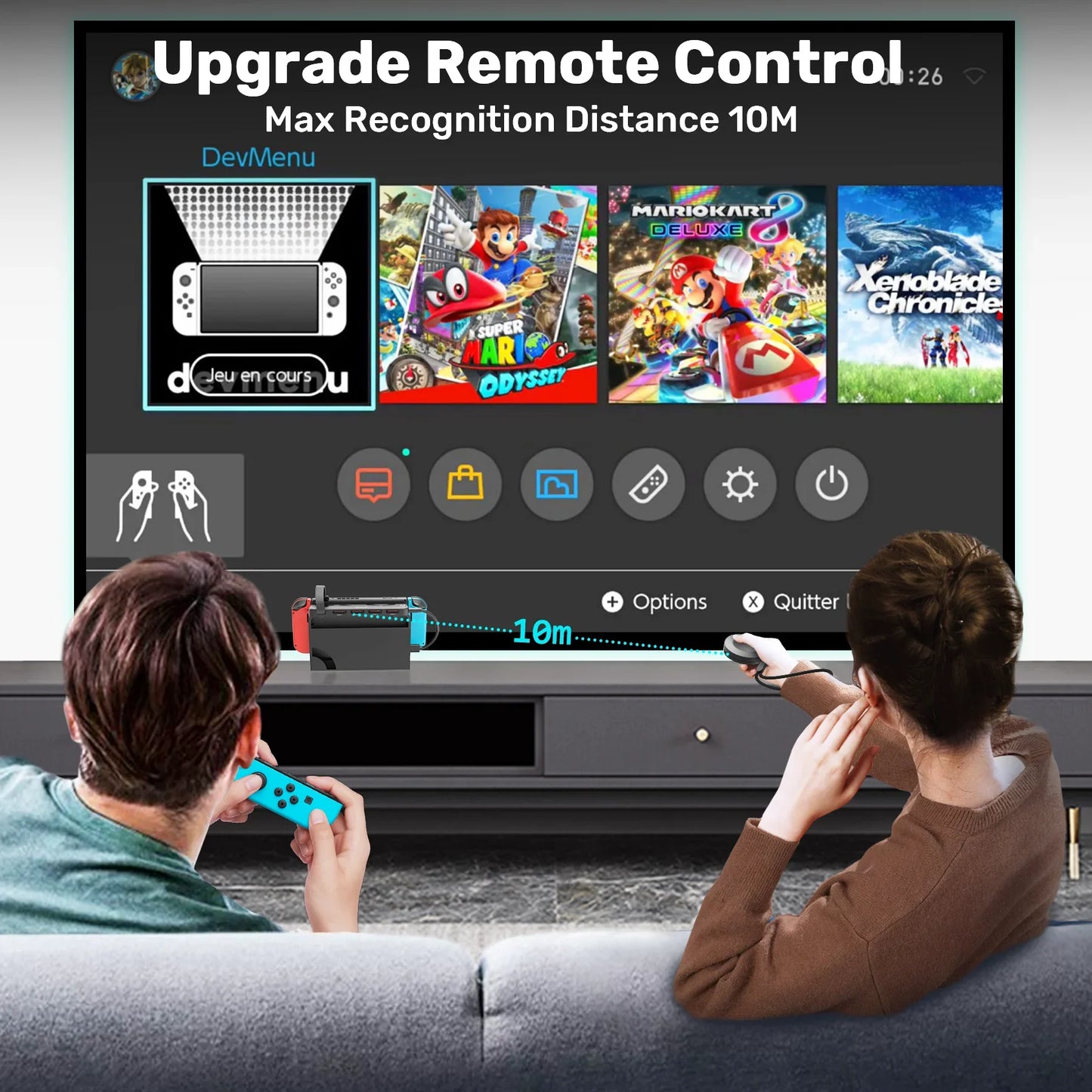 Unitek Game Card Switcher for Nintendo Switch OLED — Multi-Game Card Reader with Wireless Remote Control Accessory