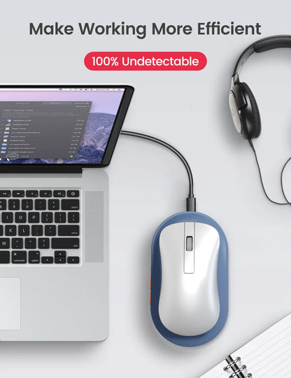 Vaydeer Undetectable Mouse Jiggler with Power Adapter and ON/Off Switch - Mouse Mover Simulator for Driver-Free Mouse Movement Simulation