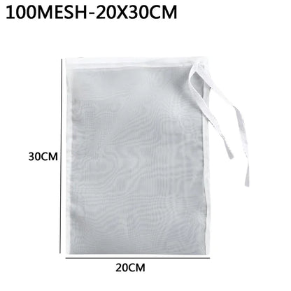 Nylon Filter Bags - Reusable Food Strainer Net for Tea, Milk, Cheese & Kitchen Use