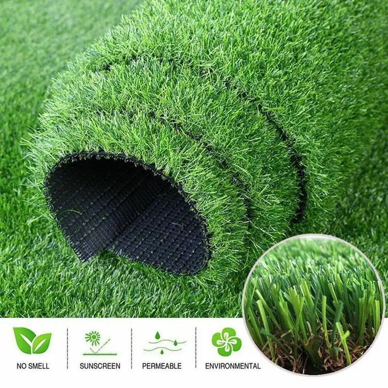 50×50/50×100cm Artificial Grass Mat - Thick Square Lawn Carpet for DIY Model Scenes & Railway Layouts
