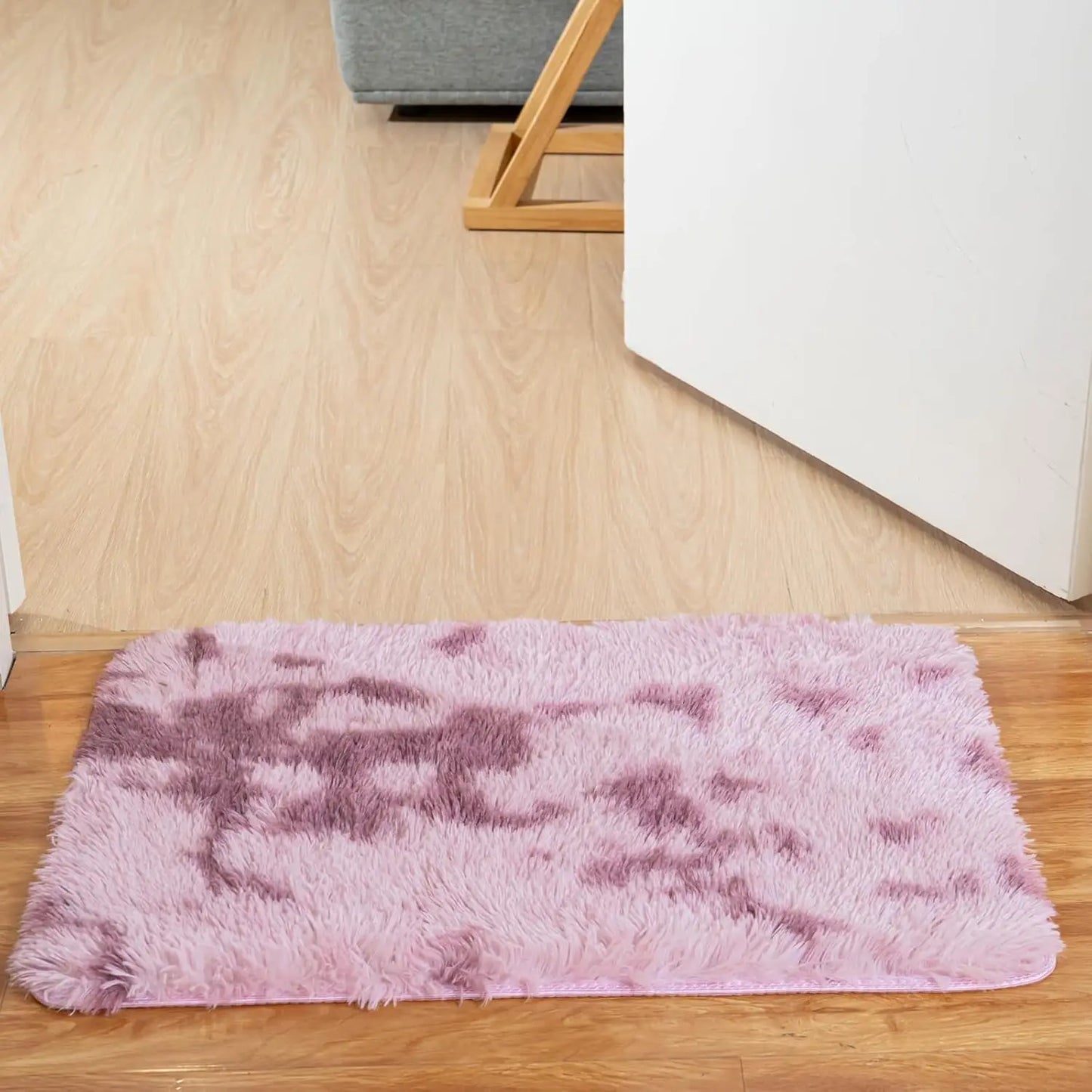 VIKAMA Silk Wool Tie-Dye Rug – Non-Slip Washable Carpet for Kids Room, Living Room & Bedroom