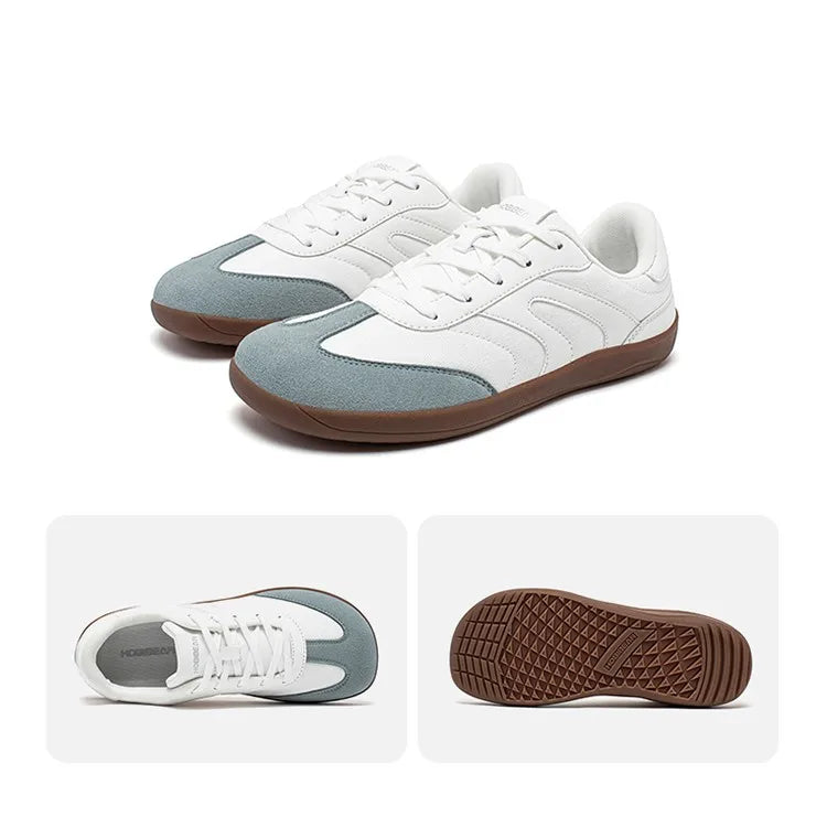 HOBIBEAR Unisex Barefoot Sneakers — Wide-Toe Minimalist Zero Drop Lace-Up Casual Shoes, Non-Slip for Men & Women
