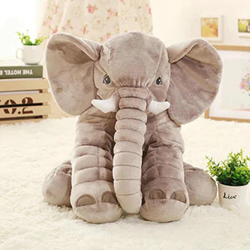 40cm Soft Elephant Plush Toy – Cute Baby Elephant Sleeping Pillow, Stuffed Animal for Kids, Birthday Gift & Room Decor