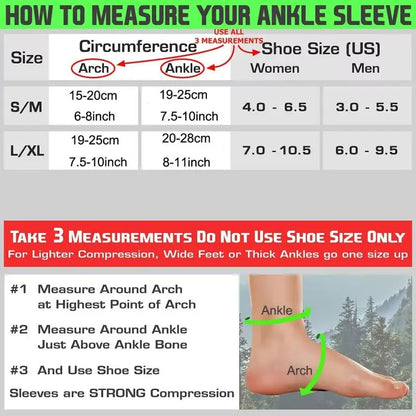 Sports Ankle Support Brace – Compression Sleeve Sock for Plantar Fasciitis, Achilles Tendonitis & Heel Pain