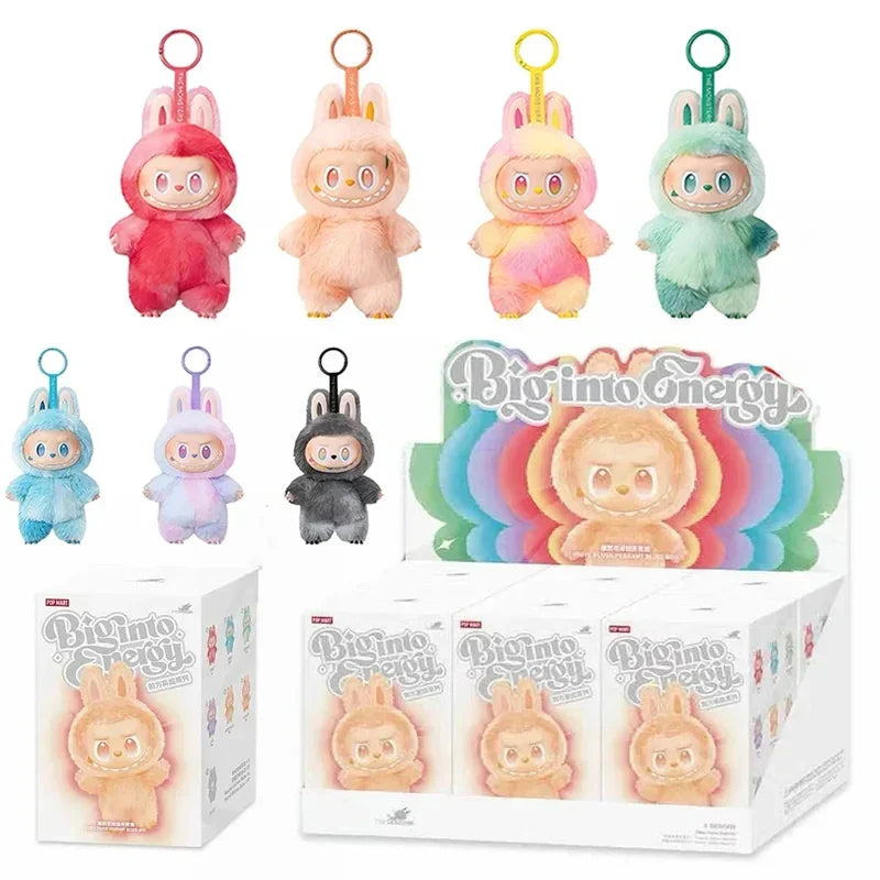 Labubu V3 Blind Box Figure — 100% Original Big Into Energy Monster Pendant | Genuine Anime Doll Action Figurine