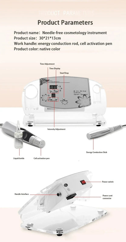 Electroporation Skin Rejuvenation Machine – Facial Whitening, Lifting & Anti-Aging Beauty Care Tool for Cell Activation