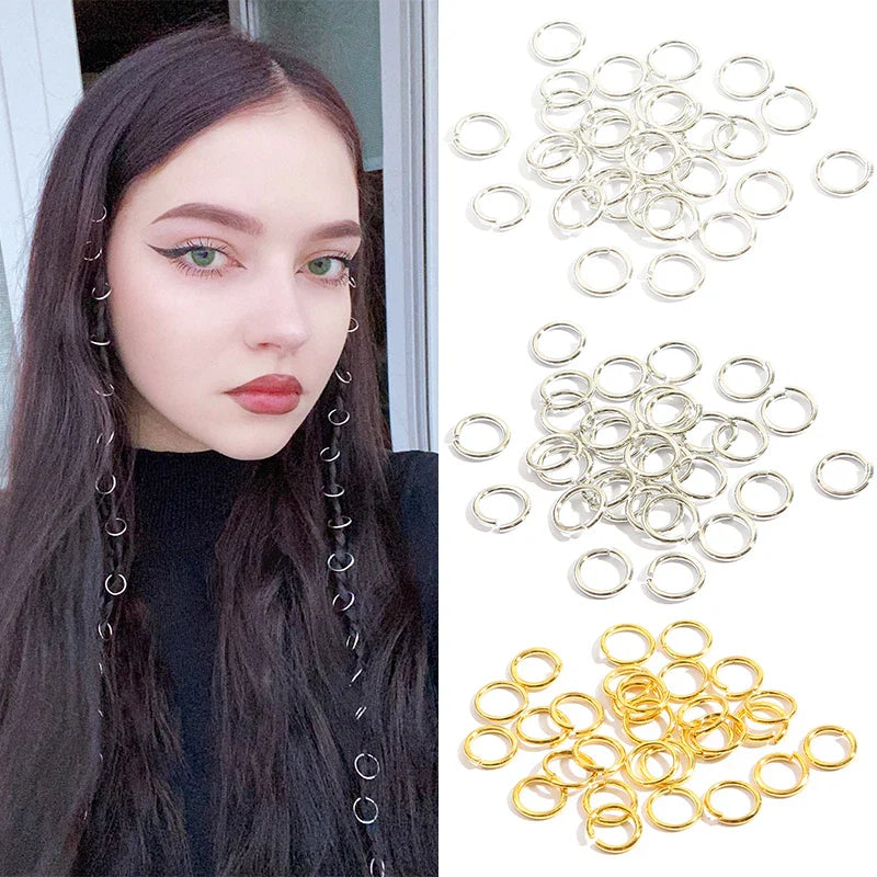 5–50PCS Mixed Color Dreadlock Hair Accessories — Beads, Clips, Cuffs & Rings for Braids and Dreadlocks Jewelry