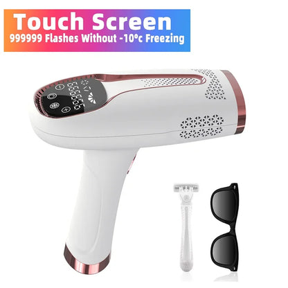 IPL Laser Hair Removal Device – 999,999 Flashes Painless Epilator for Women, Permanent At-Home Bikini & Body Hair Removal