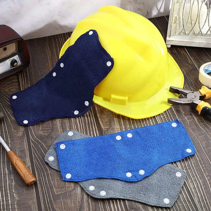 6PCS Outdoor Safety Helmet Lining Pads – Soft Snap-On Sweat Bands for Hard Hats | Summer Workplace Accessories