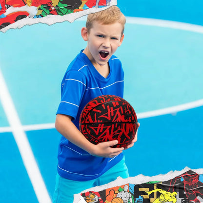 Premium Outdoor Rubber Basketball – Sizes 4/5/6/7 for Training, Adult & Youth Sports, Professional Game Ball