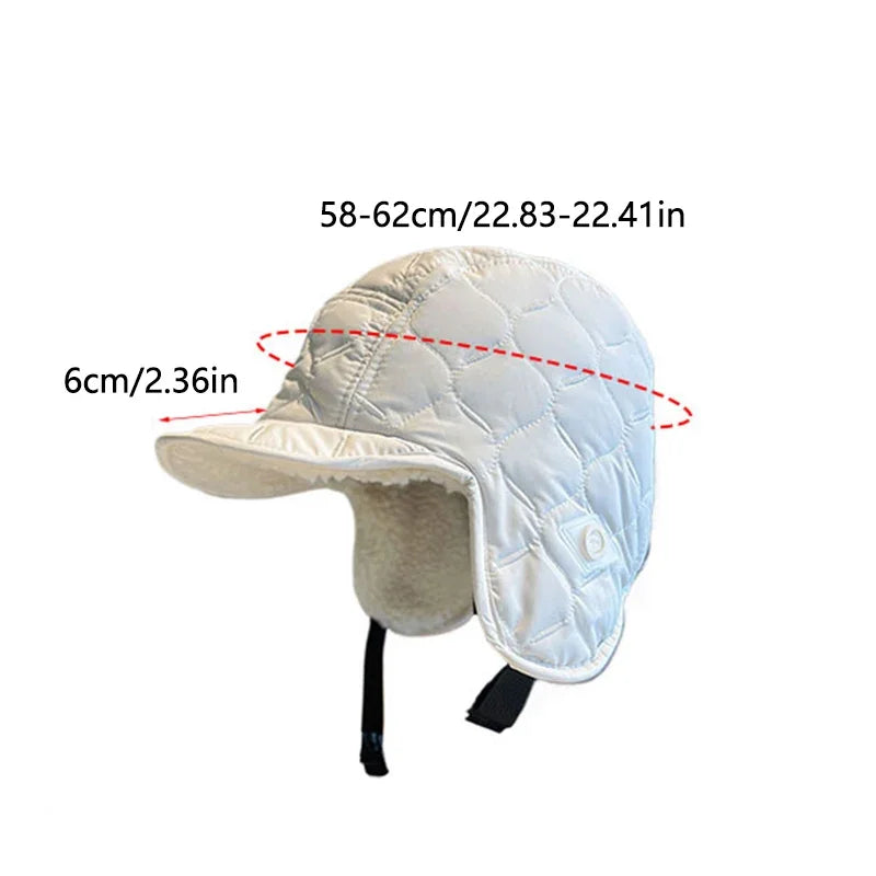 Unisex Winter Trapper Aviator Hat – Warm Waterproof Ski Bomber Cap with Earflaps & Reversible Design