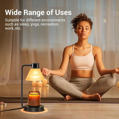 Aromatherapy Candle Table Lamp with Wax Warmer – Illuminate and Elevate Your Home Decor!