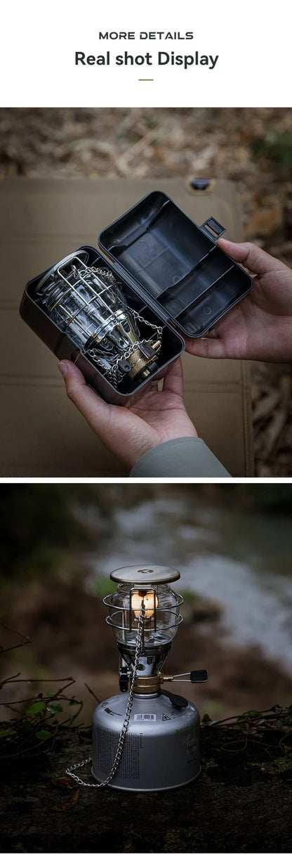 CAMPINGMOON T-4 Portable Outdoor Camping Lantern – Medium Gas Light for Campsite, Tent, and Outdoor Lighting