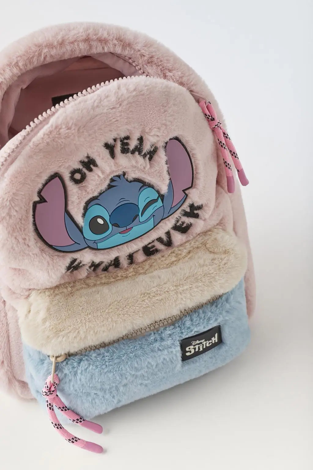 Disney Stitch Plush Children's School Bag – Cute Color Blocking Kindergarten Backpack, Mini Fashion Backpack