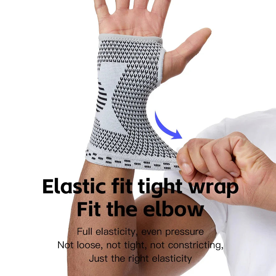 Adjustable Gym Wristband & Palm Guard — Sports Wrist Support Brace with Compression Gloves for Carpal Tunnel