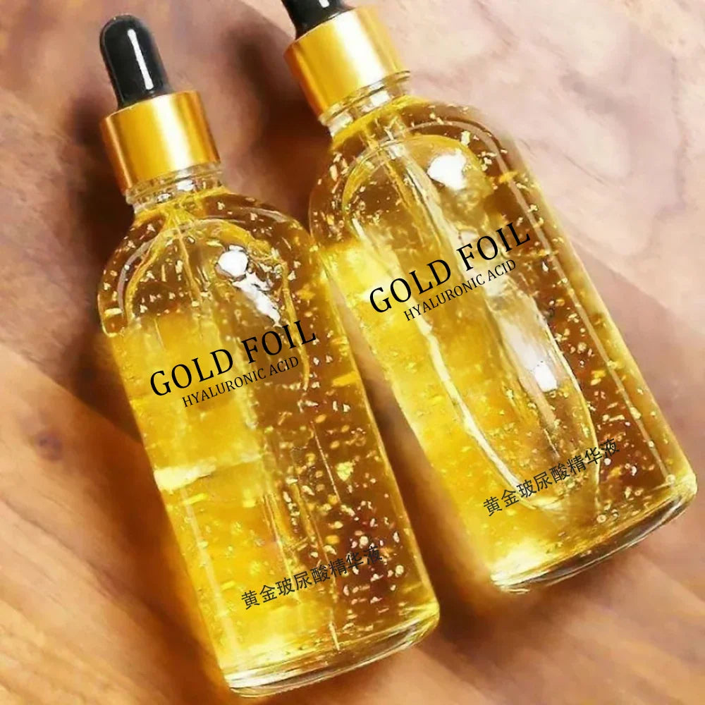 24K Gold Hyaluronic Acid Face Serum – Anti-Aging, Collagen Boosting & Whitening Skin Care Essence – 100ml