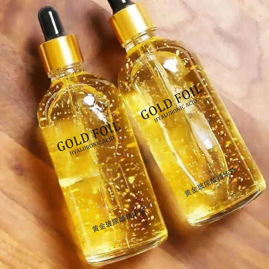 24K Gold Hyaluronic Acid Face Serum – Anti-Aging, Collagen Boosting & Whitening Skin Care Essence – 100ml