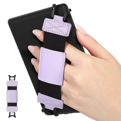 Soft Hand Strap for 6-8" Kindle eReaders: High-Elasticity Grip for Kindle, Kobo, Voyage, Lenovo, and Sony Tablets - Black