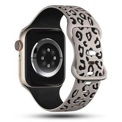 Engraved Silicone Strap for Apple Watch — 40mm-49mm Band Compatible with Series 4-10, SE & Ultra 2