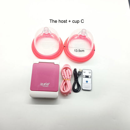 Electric Vacuum Suction Body Massage Device for Chest & Butt Lift, Breast Enhancement & Firming Cupping Therapy Pump System