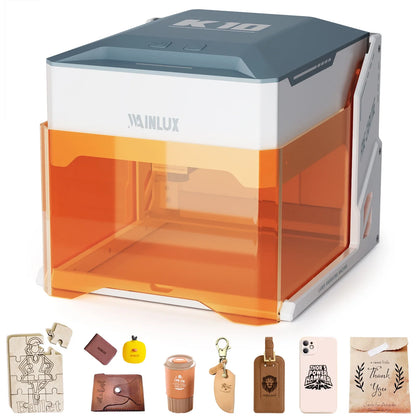 Wainlux K10 Mini Laser Engraver – 3000mW Bluetooth Upgrade for Woodworking, Engraving & Marking Machine