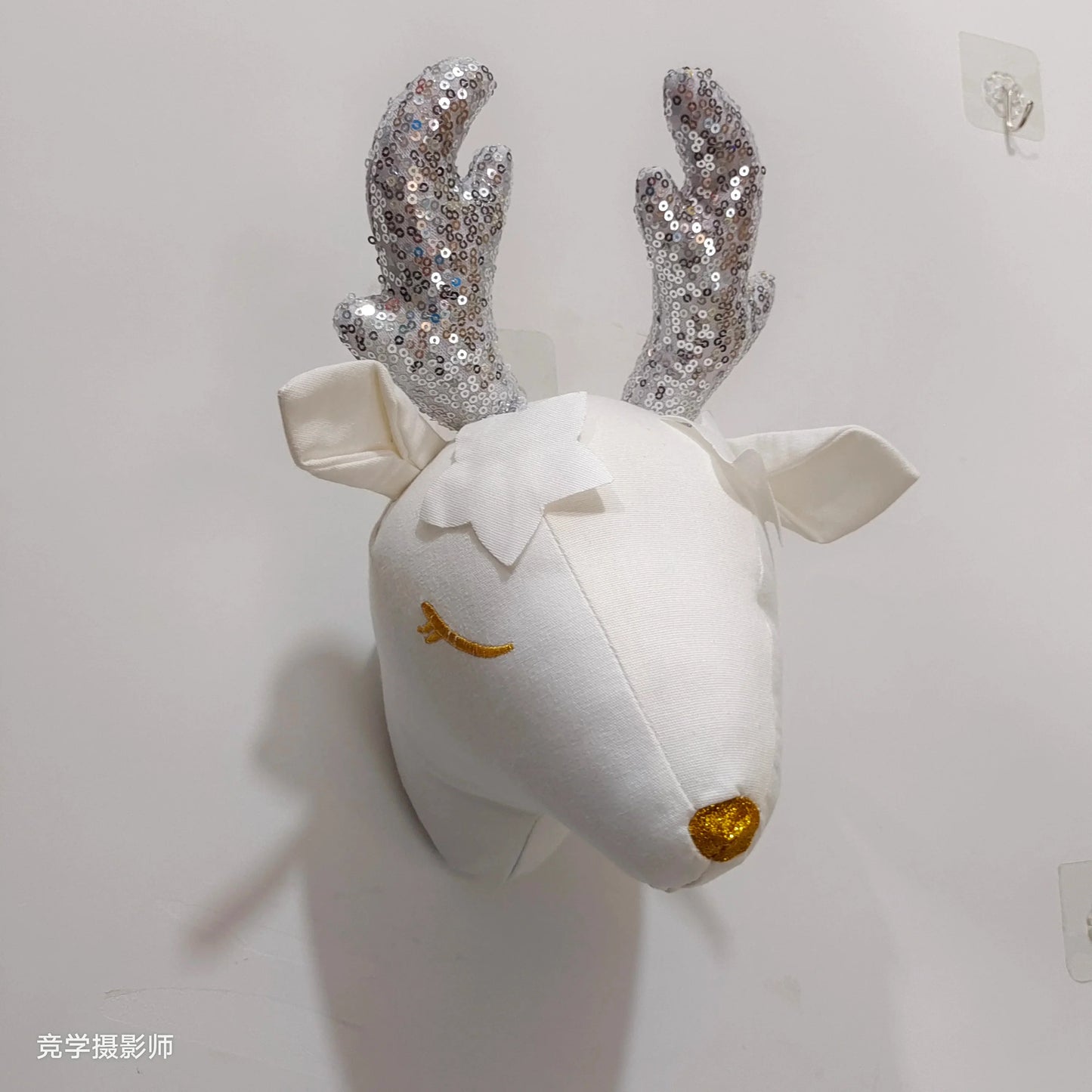 Handmade 3D Felt Animal Heads — Elephant & Swan Wall Hanging Decor for Nursery & Kids’ Bedroom