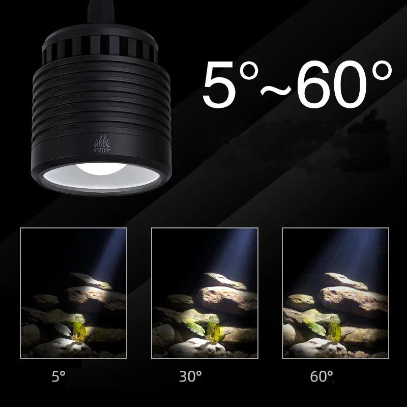 Aqua Week Mini7pro-F Aquarium LED Light – Waterproof Plant & Fish Tank Lighting, Terrarium Accessories