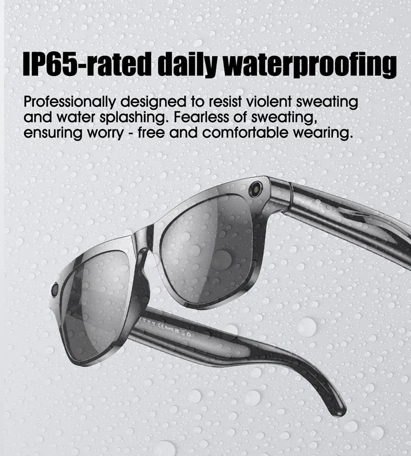 OPPO 4K HD AI Smart Glasses – 100MP Camera, ChatGPT, Bluetooth Calls, Voice Assistant & 260mAh Battery Smart Glasses 2025