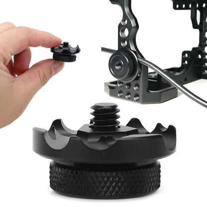 Aluminium Alloy Cable Clamp – Round Wire Fixator for SLR Camera Cage and Cable Management