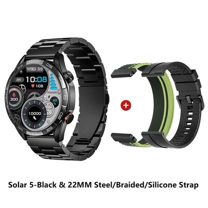 HAYLOU Solar 5 Smartwatch — 1.58" AMOLED, Voice Calling, 24H Health & Sports Tracker for Men