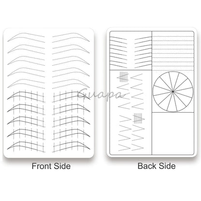 Microblading Practice Skin Sheets — Eyebrow Segment Tip Joint Texture for Semi-Permanent Makeup Training