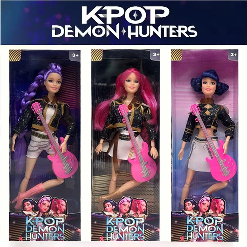 2025 Anime K-Pop Demon Hunters 30CM Vinyl Doll – Rumi Mira Zoey Birthday Gift for Girls