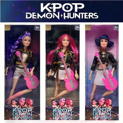 2025 Anime K-Pop Demon Hunters 30CM Vinyl Doll – Rumi Mira Zoey Birthday Gift for Girls