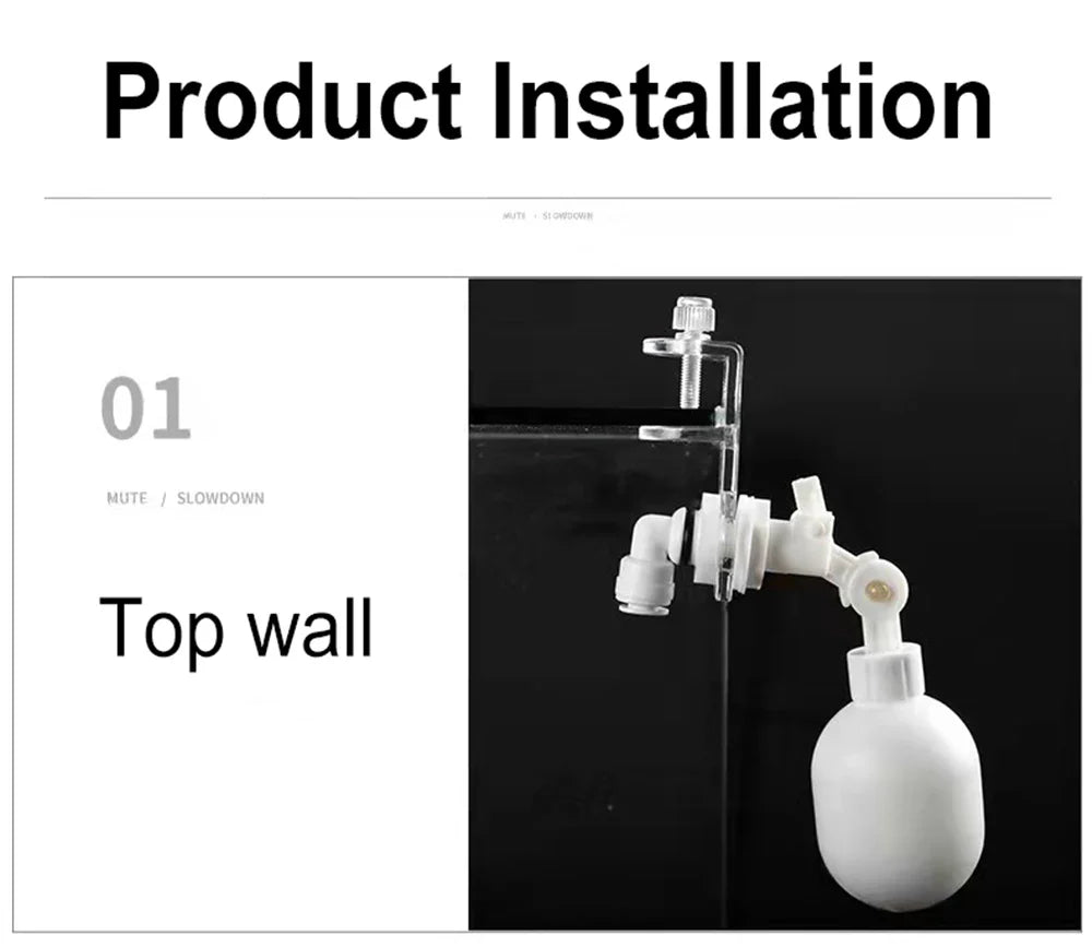 Auto Aquarium Water Changer Kit — Float Ball Valve Water Filler & Level Controller 1/4 Inch