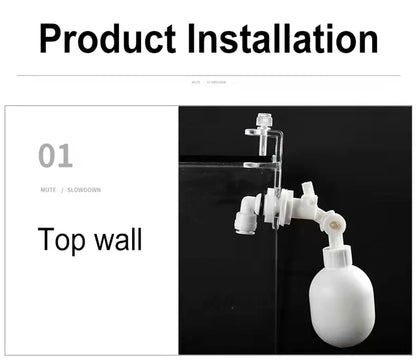Auto Aquarium Water Changer Kit — Float Ball Valve Water Filler & Level Controller 1/4 Inch