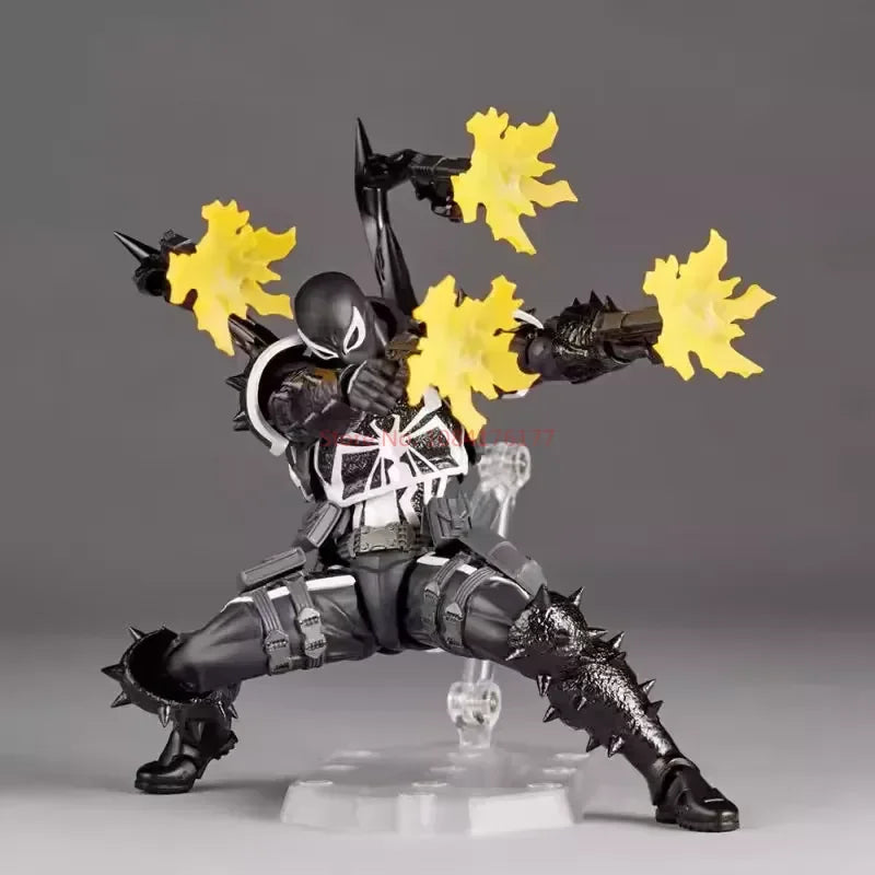 New Venom Revoltech Amazing Yamaguchi Figure – Agent Venom Anime Model, Eugene Thompson Collectible Toy, Gift Edition