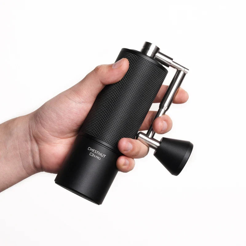 TIMEMORE Chestnut C3S PRO Manual Coffee Grinder — 25g Hand Grinder with Adjustable Steel Burr & Cleaning Brush