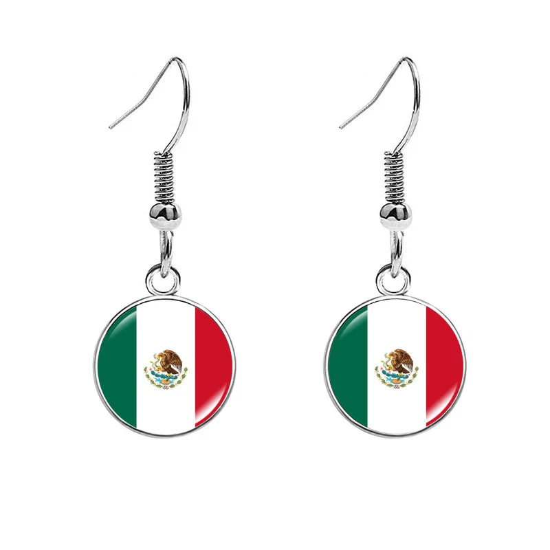 France National Flag Earrings - Multicolor Country Flag Jewelry for Women, Travel Pride & Celebration Gifts