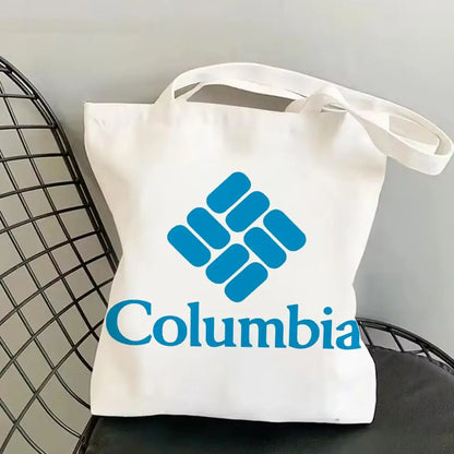 Classic Canvas Tote Bag - Large Capacity Double-Sided Print Shoulder Shopping Bag