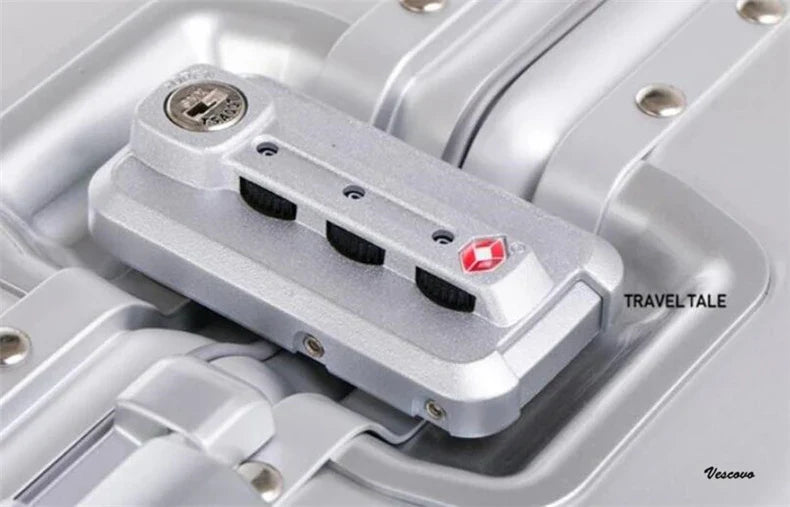 Carrylove 18" Aluminum Camera Trolley Suitcase — Spinner Pilot Luggage Bag for Photography, Rolling Wheels