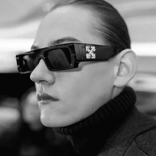 2024 Trendy X Printed Small Frame Sunglasses — European & American Style for Men & Women
