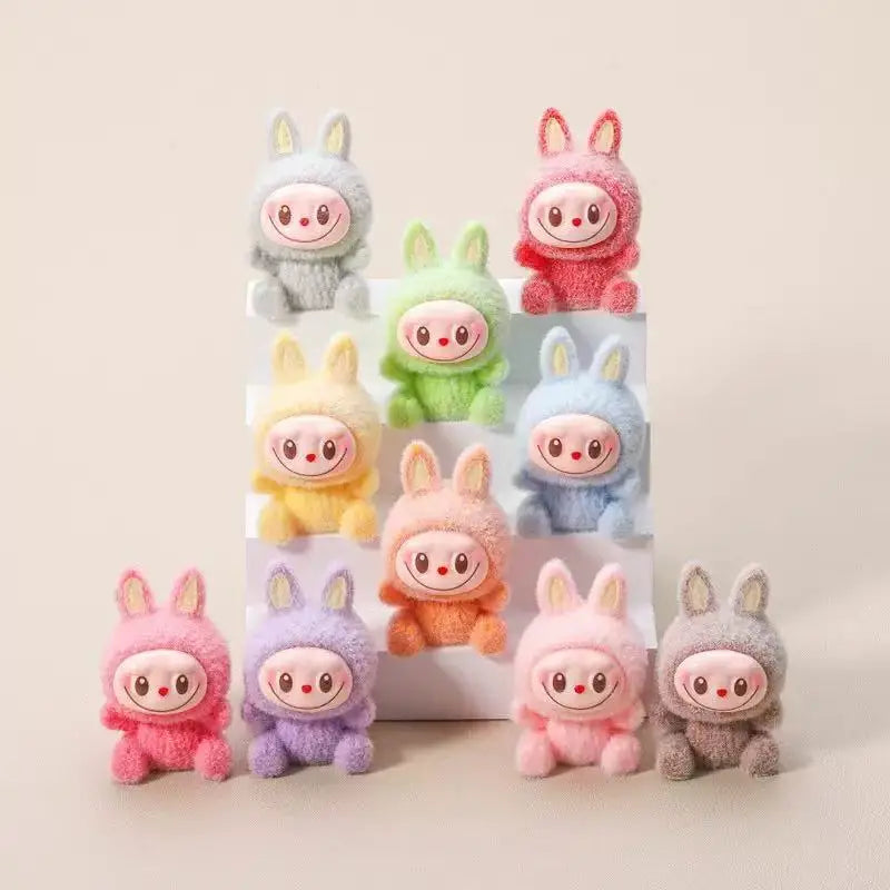 Luminous 3D Labubu DIY Blind Box Cute Cartoon Anime Doll Creative Ornament Birthday Gift for Kids