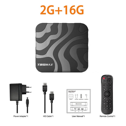 New H618 T95 Max Android 14 Smart TV Box - 8GB RAM, 128GB/64GB Storage, Double WiFi 2.4G & 5.8G, 6K 3D, Voice Assistant Media Player