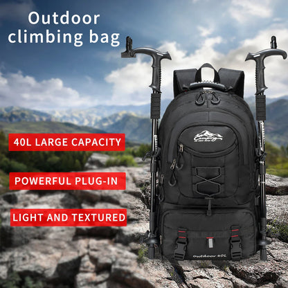 Large-Capacity Men’s Hiking Backpack – Travel & Outdoor European-Style Fashion Luggage Bag