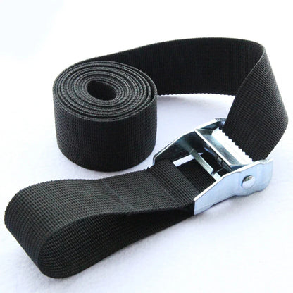 2pcs 4M Zinc Alloy Pressure Buckle Cargo Straps - Luggage & Car Tie-Down Tensioner Ratchet Belts