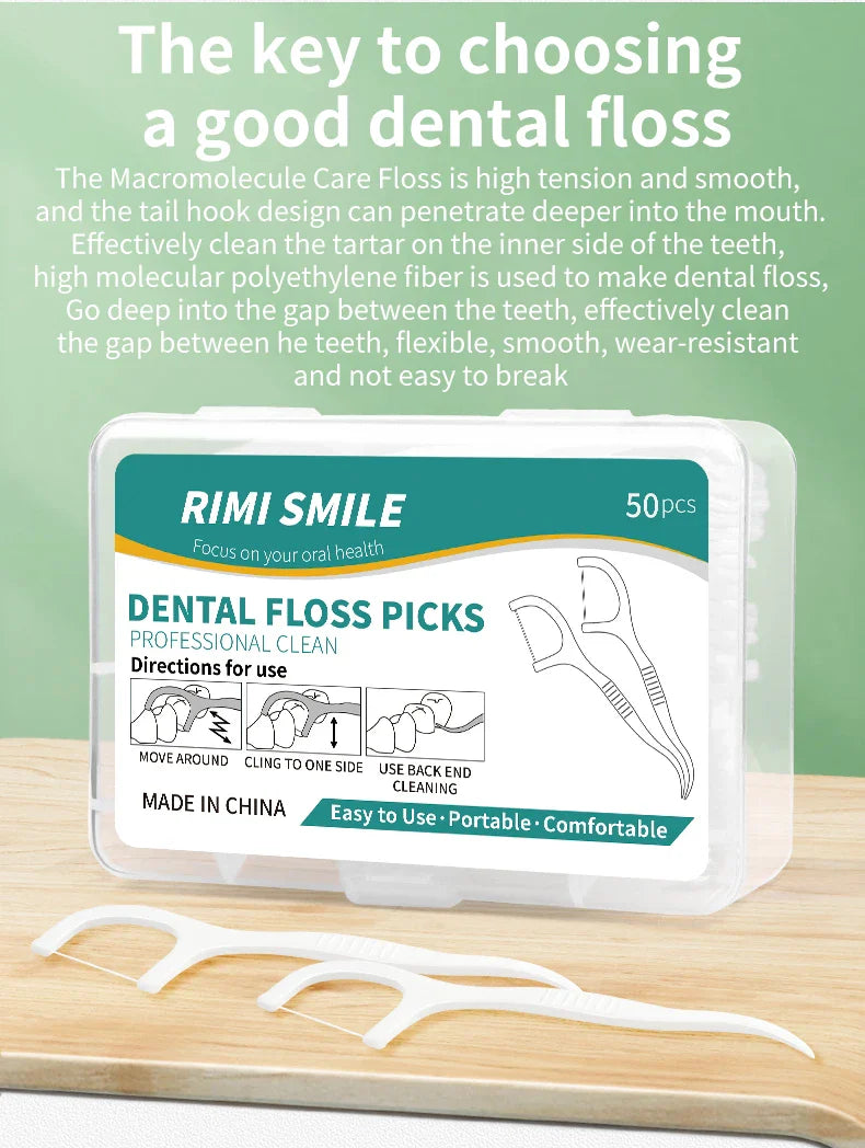 50/150/300/600/1000 PCS Dental Floss Sticks - Oral Care Tools for Effective Cleaning