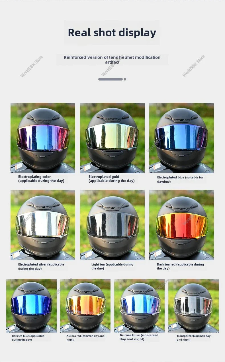 Helmet Visor for SHOEI X-14, Z-7, RF-1200, NXR & More – CWR-1/CWR-F Replacement Shield